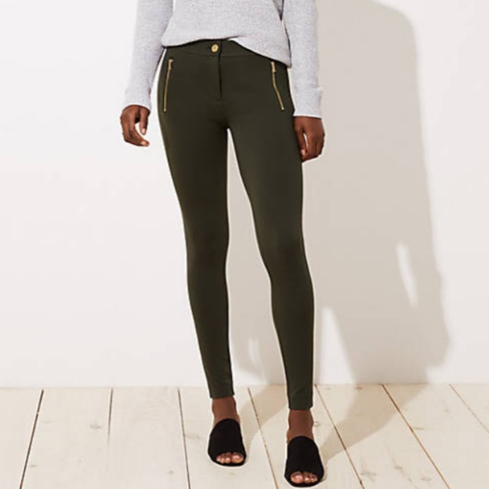Leggibvs in zip pocket ponte